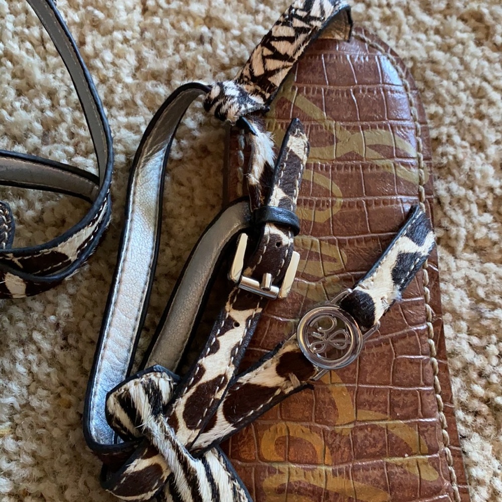 Sam Edelman Zebra Print Sandals - Picture 2 of 9